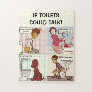 Als toilets 252 PC konden spreken, zag Puzzle Legpuzzel