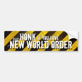 Als u <3 de nieuwe Bumpersticker van de wereldorde