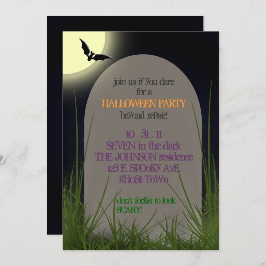 Als u DARE Uitnodiging (Voorkant / Achterkant)