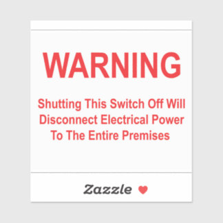 Als u deze schakelaar uitschakelt, wordt de stroom sticker