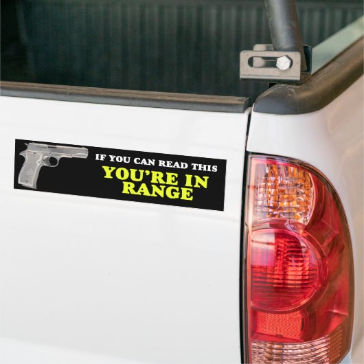 Als u dit kunt lezen, bent u in waaier bumpersticker (Op Truck)