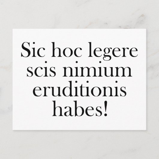 Als u dit kunt lezen... briefkaart (Voorkant)