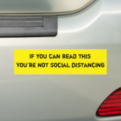 Als u dit kunt lezen bumpersticker (Op auto)