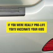 ALS U ECHT PRO-LEVEN WAS BUMPERSTICKER (Op auto)