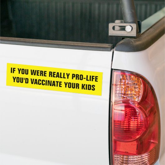 ALS U ECHT PRO-LEVEN WAS BUMPERSTICKER (Op Truck)