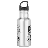 Als u een danser gebruikt waterfles  (Voorkant)