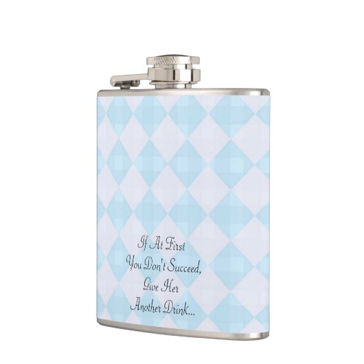 "Als u eerst niet bent geslaagd" Heupfles (Links)