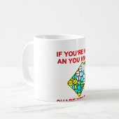 Als u gelukkig bent en u het kent deelt uw wijzen koffiemok (Voorkant links)