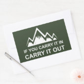 Als u het uitvoert rechthoekige sticker (Envelop)