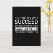Als u in het begin niet slaagt - De Funny Manager  Kaart (Gele Bloem)