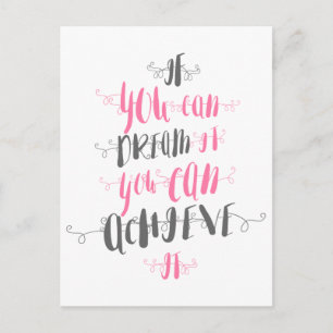 Als-u-kunt-droom-het-u-kunt-bereikt-het Briefkaart