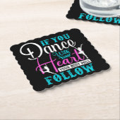 Als u met uw hart danst kartonnen onderzetters (Gebogen)