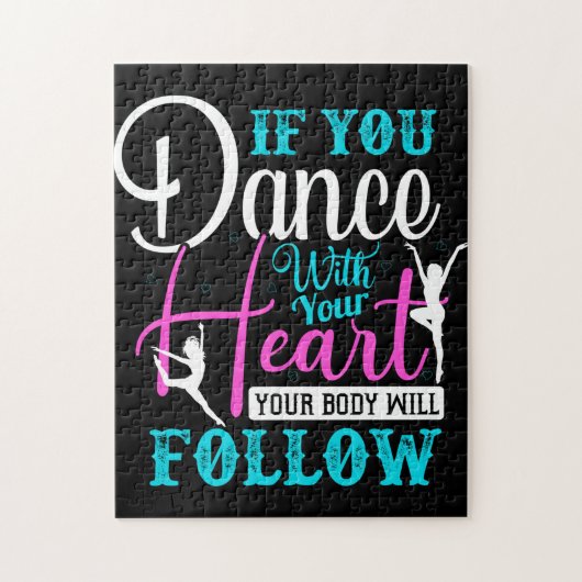 Als u met uw hart danst legpuzzel (Verticaal)