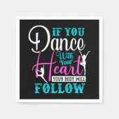 Als u met uw hart danst servet (Voorkant)