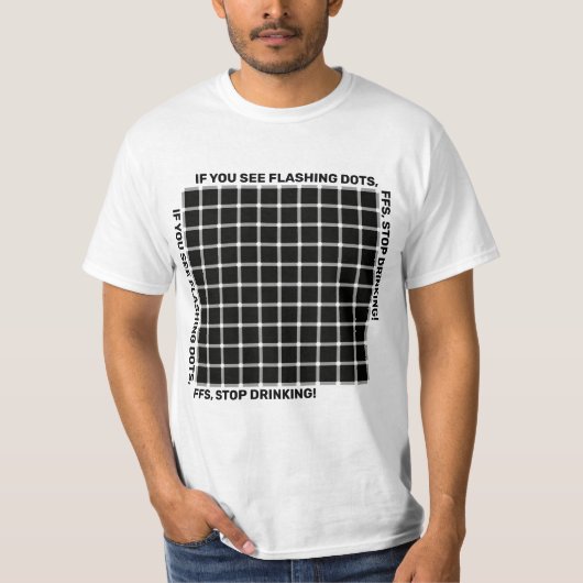 Als u stippen knippert...lichtstraal t-shirt (Voorkant)