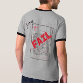 Als u studeert t-shirt (Achterkant)