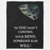 ALS U UW MENING NIET BEHEERT FLEECE DEKEN (Voorkant)