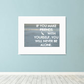 Als u vrienden maakt met uw eigen gefingeerde prij canvas afdruk (Insitu (Houten vloer))