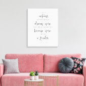 Als uw acties anderen inspireren, John Quincy Adam Canvas Afdruk (Insitu (Woonkamer))