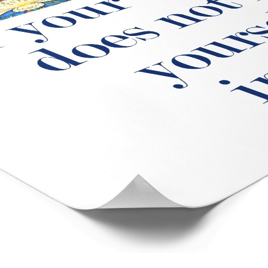 Als uw medeleven u niet omvat - Com Poster (Hoek)