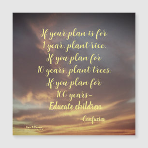 ALS UW PLAN CONFUCIUS MAGNETISCHE KAART