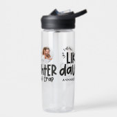 Als vader als dochter grappige foto waterfles (Links)