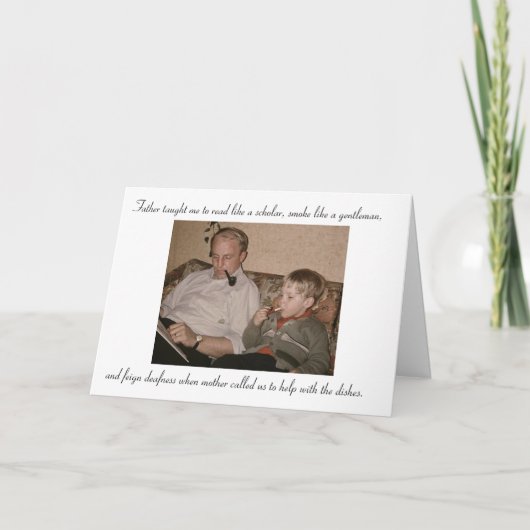 Als Vader, zoals Zoon Kaart (Voorkant)