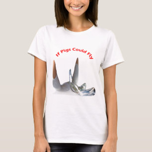 Als varkens konden vliegen t-shirt