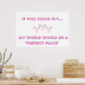 Als varkens Poster kunnen vliegen (Keuken)