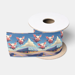 Als Varkens Vliegen Grappige Vleugelvarkens Lint
