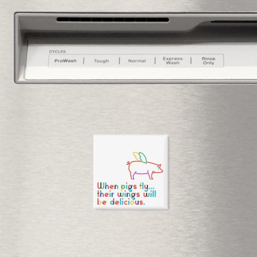 Als varkens vliegen... Magneet (Insitu (Vaatwasser))