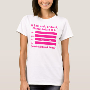 Als verloren en/of Drink, ga dan terug naar T-shirt
