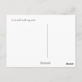 Als vrede een rivier is... briefkaart (Achterkant)