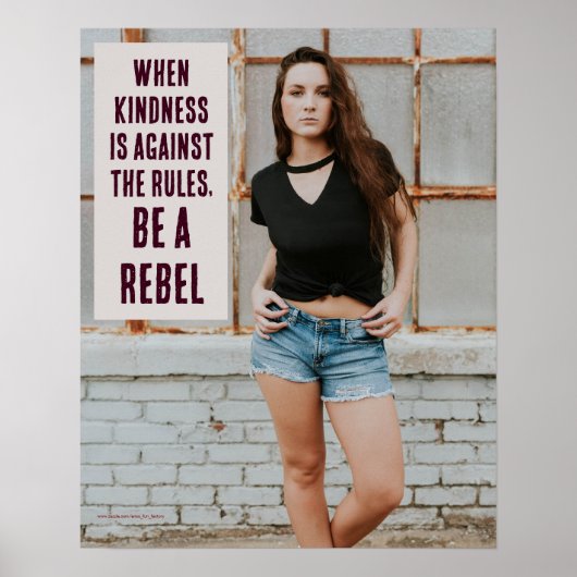 Als vriendelijkheid tegen de regels is, wees dan e poster (Voorkant)