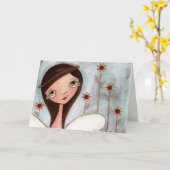 Als vrienden bloemen waren - Wenskaart Kaart (Gele Bloem)