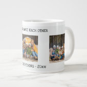 Als we elkaar 3 fotocollage hebben extra grote beker (Voorkant rechts)