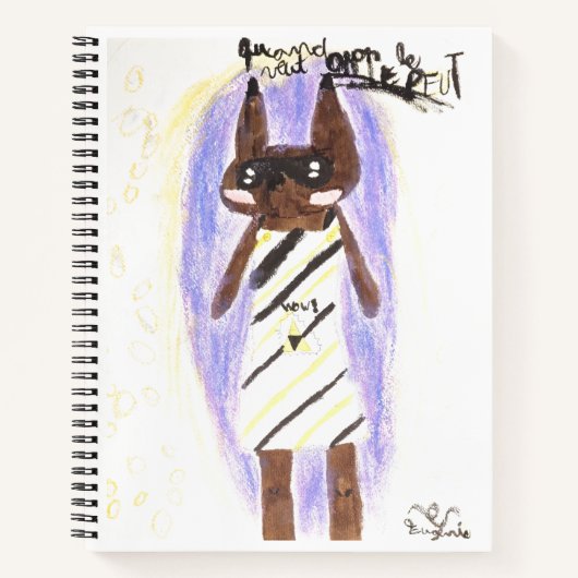 Als we het willen, dan kunnen we het notitieboek (Voorkant)