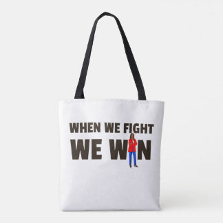 Als we vechten winnen we Harris Canvas tas