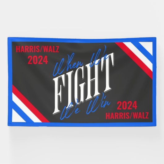 Als we vechten winnen we spandoek (Horizontaal)