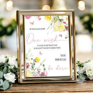 "Als wij één wens mochten doen, dan was jij hier" Poster