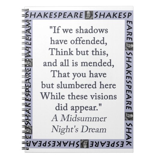 Als wij schaduwen beledigd hebben notitieboek (Voorkant)