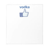 ALS wodka Notitieblok (Voorkant)