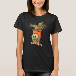 Als wortelen worden opgenomen, wordt snel voedsel t-shirt
