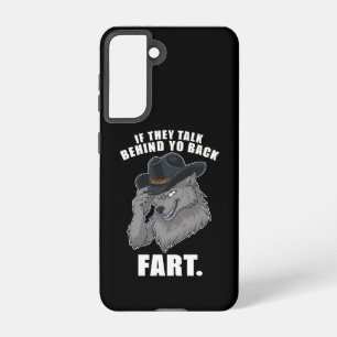 Als ze achter je rug praten Fart Meme Samsung Galaxy Hoesje