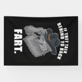 Als ze achter je rug praten Fart Meme Spandoek (Horizontaal)