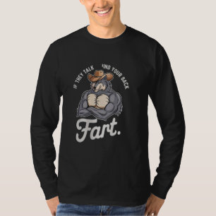 Als ze achter je rug praten Furz grapjes memes abo T-shirt
