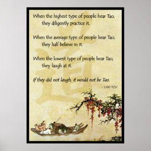 Als ze niet lachen, zou het niet Tao zijn Poster