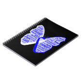 ALS Ziektebewustmaking Butterfly Ribbon Notitieboek (Linkerzijde)