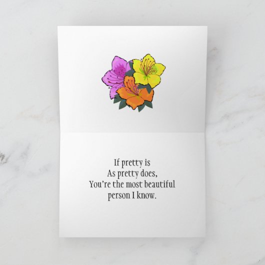 Als zo is, ben je het mooiste kaart (Binnen)