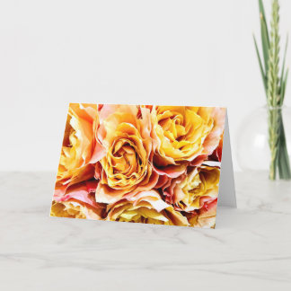 Als zonsondergangen rozen waren <Blank Note Card> Bedankkaart